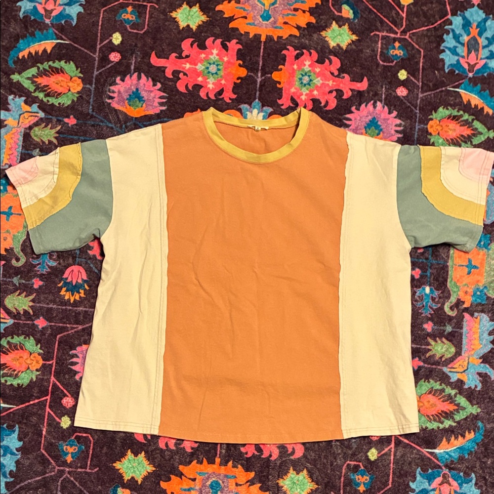 Easel Multicolor womens Boho Tee